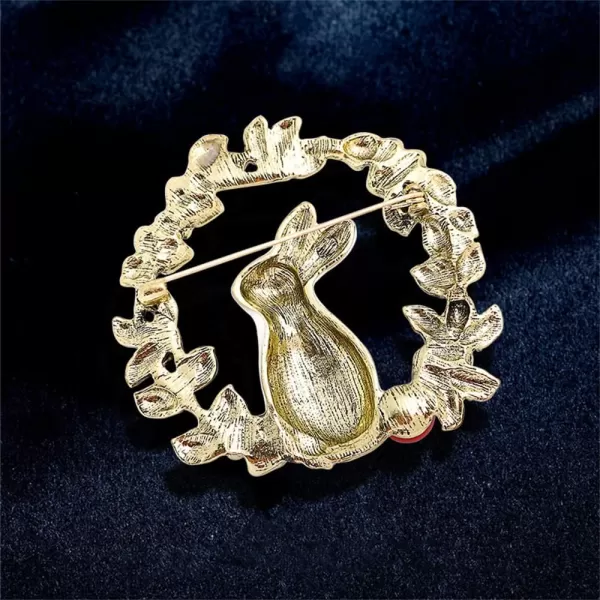Rhinestone Flower Rabbit Brooch for Women Girls Fashion Cute Enamel Crystal Flowers Wreath Shell Pearl Animal Brooches Lapel Pins Dainty Easter Christmas Festival Decoration Jewelry GiftRhinestone Flower Rabbit Brooch for Women Girls Fashion Cute Enamel Crystal Flowers Wreath Shell Pearl Animal Brooches Lapel Pins Dainty Easter Christmas Festival Decoration Jewelry Gift