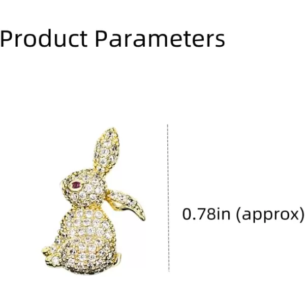 Rhinestone Rabbit Animal Brooch Pin for Women Girls Fashion Cute Gold Plated Crystal Birthstone Brooches Lapel Pins Dainty Dress Accessories Birthday Christmas Easter Party Jewelry Gift for DaughterRhinestone Rabbit Animal Brooch Pin for Women Girls Fashion Cute Gold Plated Crystal Birthstone Brooches Lapel Pins Dainty Dress Accessories Birthday Christmas Easter Party Jewelry Gift for Daughter
