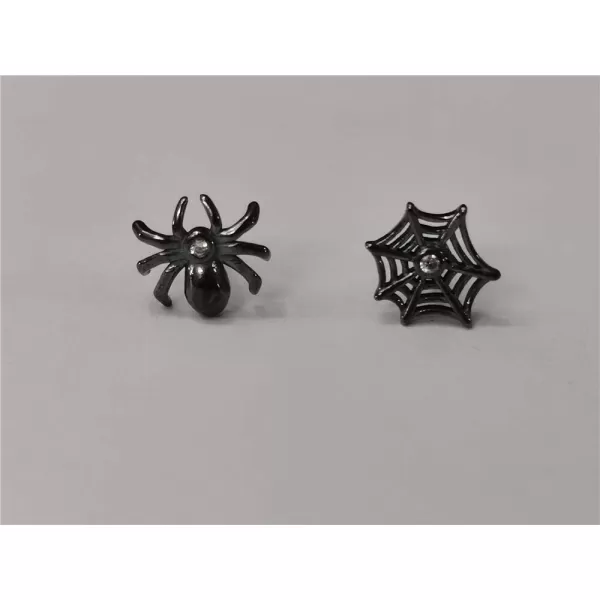 Spider Web Tiny Stud Earrings for Women Girls Men 925 Sterling Silver Micro Diamond Hypoallergenic Cute Black Cartilage Tragus Post Asymmetric Animal Jewelry Christmas Halloween PartySpider Web Tiny Stud Earrings for Women Girls Men 925 Sterling Silver Micro Diamond Hypoallergenic Cute Black Cartilage Tragus Post Asymmetric Animal Jewelry Christmas Halloween Party