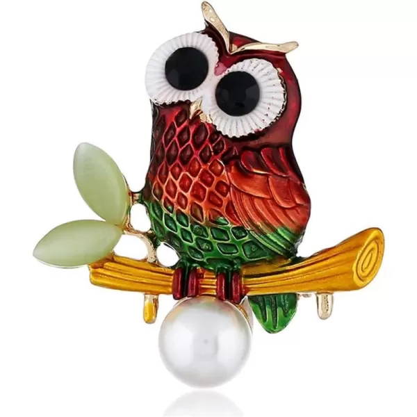 Cute Owl Brooches for Women Girls Fashion Antique Gold Tone Alloy Pearl Resin Cute Colourful Bird Animal Brooch Pins Scarves Shawl Clip Neck Bow Tie Necktie Dress Accessories Jewelry Unique GiftsCute Owl Brooches for Women Girls Fashion Antique Gold Tone Alloy Pearl Resin Cute Colourful Bird Animal Brooch Pins Scarves Shawl Clip Neck Bow Tie Necktie Dress Accessories Jewelry Unique Gifts