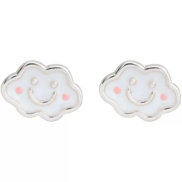Cute Smiley Cloud Stud Earrings for Women Girls 925 Sterling Silver Hypoallergenic Enamel Tiny Small Happy Face Cartilage Tragus Post Dainty Weather Piercing Jewelry Gifts for Daughter NieceCute Smiley Cloud Stud Earrings for Women Girls 925 Sterling Silver Hypoallergenic Enamel Tiny Small Happy Face Cartilage Tragus Post Dainty Weather Piercing Jewelry Gifts for Daughter Niece
