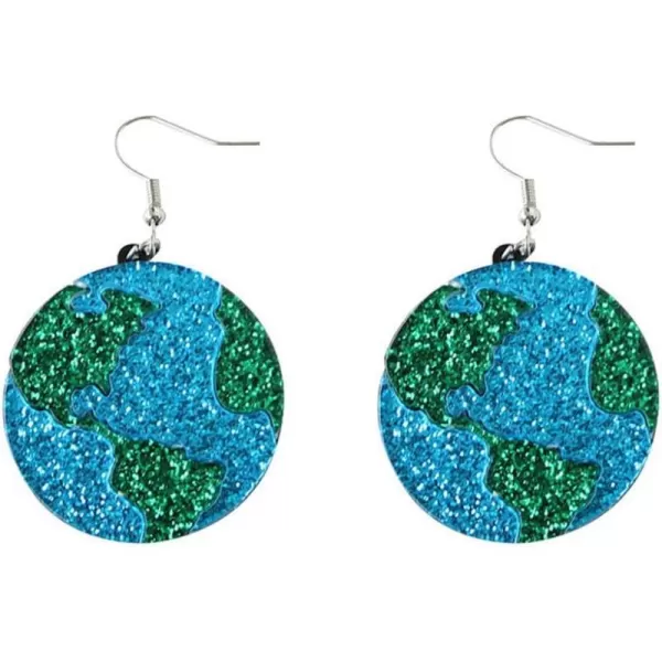 Glitter Round Earth Dangle Earrings for Women Girls Blue Green Acrylic Shiny Circle Ocean World Earth Day Statement Charms Drop Dangling Hook Stud Lightweight Cute Holiday Party Y2K Jewelry Gifts SouvenirsGlitter Round Earth Dangle Earrings for Women Girls Blue Green Acrylic Shiny Circle Ocean World Earth Day Statement Charms Drop Dangling Hook Stud Lightweight Cute Holiday Party Y2K Jewelry Gifts Souvenirs
