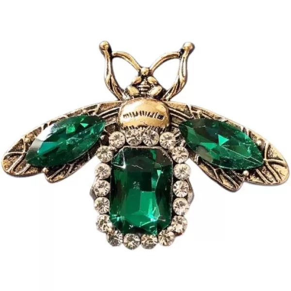 Gold Rhinestone Bee Brooch Pin for Women Men Fashion Crystal Vintage Green CZ Emerald Insect Animal Brooches Lapel Pins Dainty Dress Accessories Jewelry Boutonniere Corsage for Hat Bag Suit TieGold Rhinestone Bee Brooch Pin for Women Men Fashion Crystal Vintage Green CZ Emerald Insect Animal Brooches Lapel Pins Dainty Dress Accessories Jewelry Boutonniere Corsage for Hat Bag Suit Tie