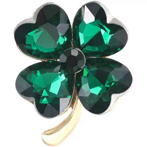Green Hearted Rhinestone Clover Leaf Brooch Pin for Women Girls Unisex Gold Plated Fashion Crystal Flower Brooches Lapel Pins Lucky Decor Dress Accessories St Patricks Day Holiday Festival Party Jewelry GiftGreen Hearted Rhinestone Clover Leaf Brooch Pin for Women Girls Unisex Gold Plated Fashion Crystal Flower Brooches Lapel Pins Lucky Decor Dress Accessories St Patricks Day Holiday Festival Party Jewelry Gift