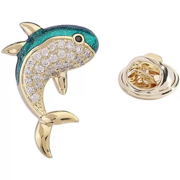Rhinestone Dolphin Animal Brooch Pin for Women Girls Gold Plated Fashion Enamel Ocean Sea Fish Brooches Lapel Dainty Small Cute Dress Accessories Jewelry Boutonniere for Hat Bag Suit Tie Birthday ChristmasRhinestone Dolphin Animal Brooch Pin for Women Girls Gold Plated Fashion Enamel Ocean Sea Fish Brooches Lapel Dainty Small Cute Dress Accessories Jewelry Boutonniere for Hat Bag Suit Tie Birthday Christmas