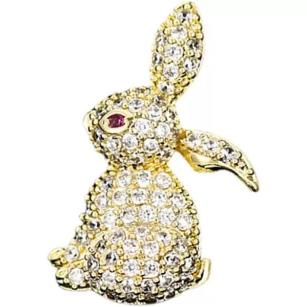 Rhinestone Rabbit Animal Brooch Pin for Women Girls Fashion Cute Gold Plated Crystal Birthstone Brooches Lapel Pins Dainty Dress Accessories Birthday Christmas Easter Party Jewelry Gift for DaughterRhinestone Rabbit Animal Brooch Pin for Women Girls Fashion Cute Gold Plated Crystal Birthstone Brooches Lapel Pins Dainty Dress Accessories Birthday Christmas Easter Party Jewelry Gift for Daughter