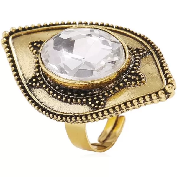 Vintage CZ Evil Eye Big Statement Ring for Women Girls Oxidized Gold Plated Turtle Adjustable Expandable Boho Open Band Promise Rings Comfort Fit Indian Bollywood Cocktail Party Y2K JewelryVintage CZ Evil Eye Big Statement Ring for Women Girls Oxidized Gold Plated Turtle Adjustable Expandable Boho Open Band Promise Rings Comfort Fit Indian Bollywood Cocktail Party Y2K Jewelry