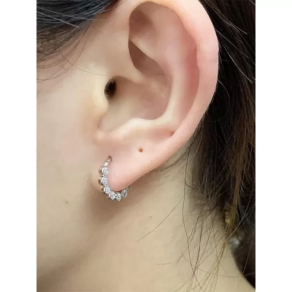 16G Sterling Silver Piercing Nose Ring Bezel Cubic Zirconia Septum Hinged Segment Daith 8mm Small Hoop for Women Girls CZ Cartilage Tragus Stud Earring Hypoallergenic Body Pierced Jewelry 1 Piece16G Sterling Silver Piercing Nose Ring Bezel Cubic Zirconia Septum Hinged Segment Daith 8mm Small Hoop for Women Girls CZ Cartilage Tragus Stud Earring Hypoallergenic Body Pierced Jewelry 1 Piece