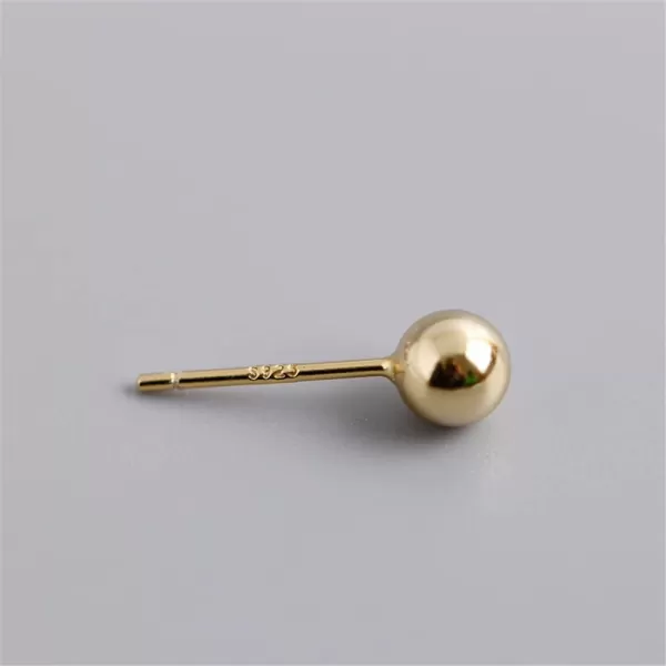 2 Pairs Ball Bead Hypoallergenic Piercing Stud Earrings Set 925 Sterling Silver 4mm Balls Tiny Small Cartilage Tragus Post Dainty Body Jewelry Gifts Gold2 Pairs Ball Bead Hypoallergenic Piercing Stud Earrings Set 925 Sterling Silver 4mm Balls Tiny Small Cartilage Tragus Post Dainty Body Jewelry Gifts Gold