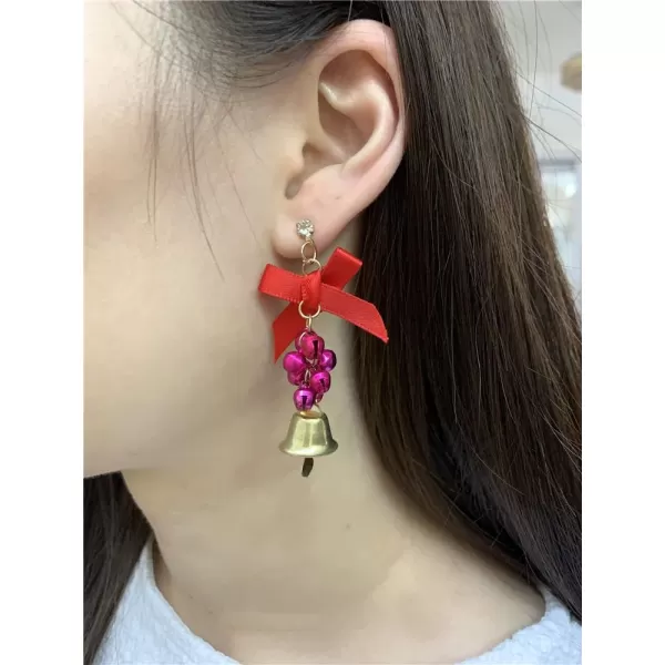 3 Pairs Christmas Bell Earrings Set for Women Girls Hypoallergenic CZ Cute Tassel Bells Bowknot Dangle Drop Crystal Studs Dainty Xmas Party Holiday Jewelry Gifts for Daughter Sister3 Pairs Christmas Bell Earrings Set for Women Girls Hypoallergenic CZ Cute Tassel Bells Bowknot Dangle Drop Crystal Studs Dainty Xmas Party Holiday Jewelry Gifts for Daughter Sister