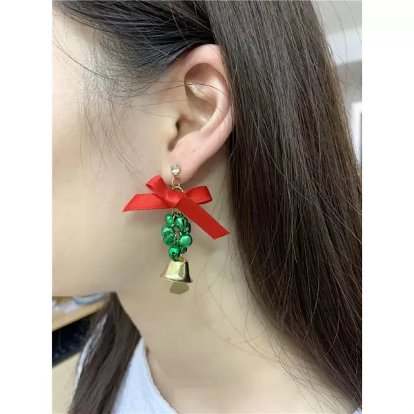 3 Pairs Christmas Bell Earrings Set for Women Girls Hypoallergenic CZ Cute Tassel Bells Bowknot Dangle Drop Crystal Studs Dainty Xmas Party Holiday Jewelry Gifts for Daughter Sister3 Pairs Christmas Bell Earrings Set for Women Girls Hypoallergenic CZ Cute Tassel Bells Bowknot Dangle Drop Crystal Studs Dainty Xmas Party Holiday Jewelry Gifts for Daughter Sister