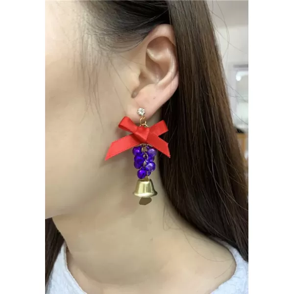 3 Pairs Christmas Bell Earrings Set for Women Girls Hypoallergenic CZ Cute Tassel Bells Bowknot Dangle Drop Crystal Studs Dainty Xmas Party Holiday Jewelry Gifts for Daughter Sister3 Pairs Christmas Bell Earrings Set for Women Girls Hypoallergenic CZ Cute Tassel Bells Bowknot Dangle Drop Crystal Studs Dainty Xmas Party Holiday Jewelry Gifts for Daughter Sister