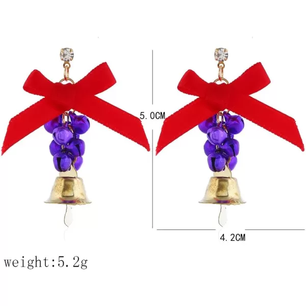 3 Pairs Christmas Bell Earrings Set for Women Girls Hypoallergenic CZ Cute Tassel Bells Bowknot Dangle Drop Crystal Studs Dainty Xmas Party Holiday Jewelry Gifts for Daughter Sister3 Pairs Christmas Bell Earrings Set for Women Girls Hypoallergenic CZ Cute Tassel Bells Bowknot Dangle Drop Crystal Studs Dainty Xmas Party Holiday Jewelry Gifts for Daughter Sister