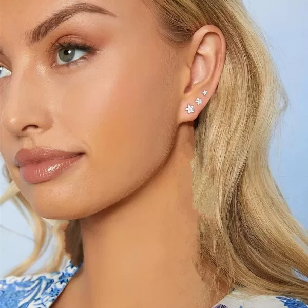 3 Pairs Tiny Flower Stud Earrings Sterling Silver Set for Women Girls Cute Cartilage 20g Studs Tragus Post Pin Hypoallergenic Piercing Body Jewelry Christmas Valentines Day Birthday Gifts3 Pairs Tiny Flower Stud Earrings Sterling Silver Set for Women Girls Cute Cartilage 20g Studs Tragus Post Pin Hypoallergenic Piercing Body Jewelry Christmas Valentines Day Birthday Gifts