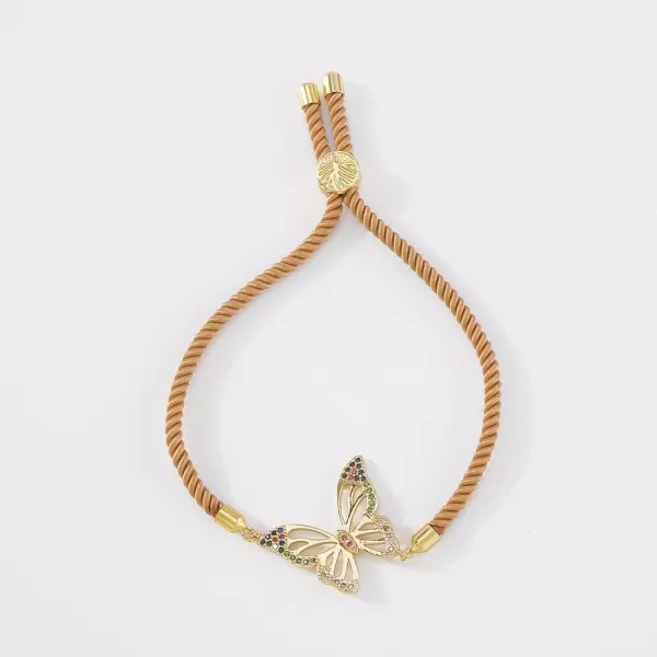 Boho Butterfly Bracelet for Women Girls Colored Cubic Zirconia Boho Sturdy Braided String Rope Adjustable Comfortable Lightweight Birthday Holiday Jewelry Dainty Gift for Daughter Mother SisterBoho Butterfly Bracelet for Women Girls Colored Cubic Zirconia Boho Sturdy Braided String Rope Adjustable Comfortable Lightweight Birthday Holiday Jewelry Dainty Gift for Daughter Mother Sister