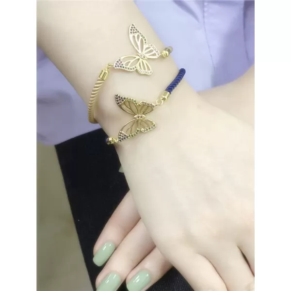 Boho Butterfly Bracelet for Women Girls Colored Cubic Zirconia Boho Sturdy Braided String Rope Adjustable Comfortable Lightweight Birthday Holiday Jewelry Dainty Gift for Daughter Mother SisterBoho Butterfly Bracelet for Women Girls Colored Cubic Zirconia Boho Sturdy Braided String Rope Adjustable Comfortable Lightweight Birthday Holiday Jewelry Dainty Gift for Daughter Mother Sister