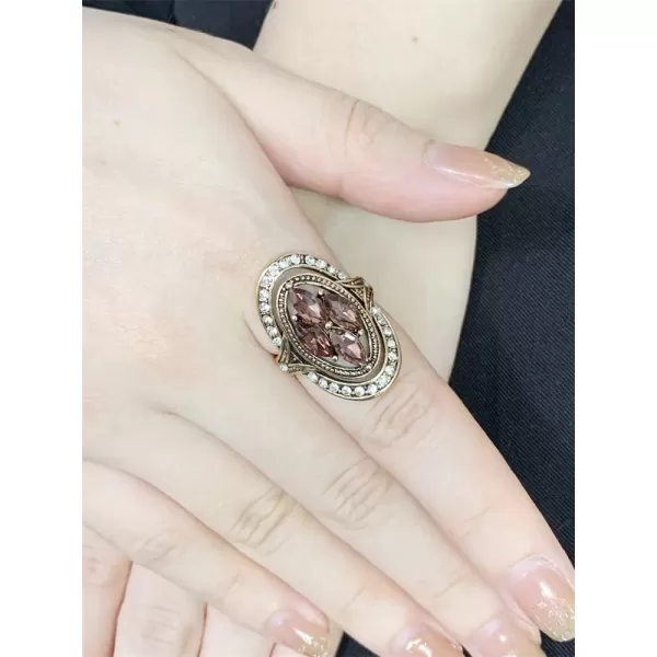 Boho Red CZ Wedding Statement Ring for Women Girls Vintage Bohemian Round Wide Band Rings Comfort Fit Retro Ethnic Indian Bollywood Christmas Cocktail Party Art Deco Jewelry Size 8Boho Red CZ Wedding Statement Ring for Women Girls Vintage Bohemian Round Wide Band Rings Comfort Fit Retro Ethnic Indian Bollywood Christmas Cocktail Party Art Deco Jewelry Size 8