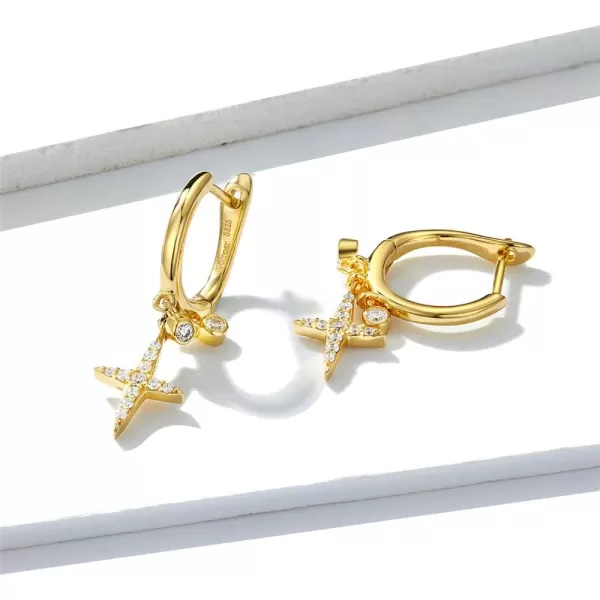 CZ Cross Dangle Hoop Earrings for Women Girls Sterling Silver 14K Gold Plated Charms Round Crystal Drop Dangling Huggie Cartilage Cuff Helix Stud Leverback Christian Jewelry Christmas GiftsCZ Cross Dangle Hoop Earrings for Women Girls Sterling Silver 14K Gold Plated Charms Round Crystal Drop Dangling Huggie Cartilage Cuff Helix Stud Leverback Christian Jewelry Christmas Gifts