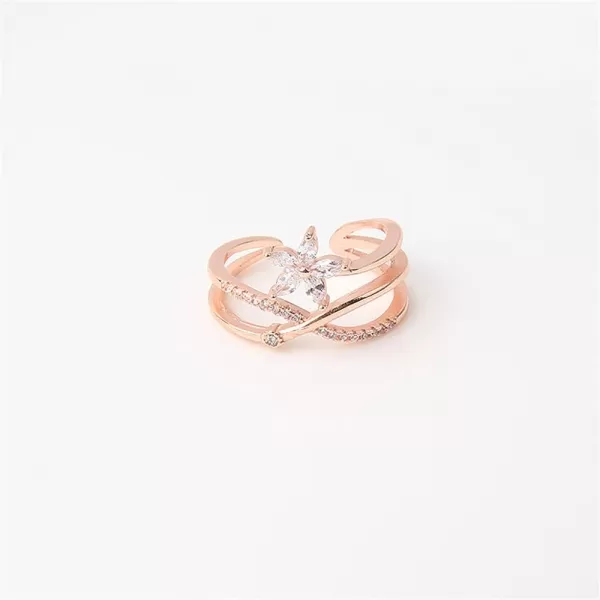 CZ Flower Engagement Ring for Women Girls Statement Rhinestone Daisy Plumeria Layer Overlap Open Band Rings Comfort Fit Wedding Promise Birthday Christmas Jewelry Gift for Bridal Sister Friend Size78CZ Flower Engagement Ring for Women Girls Statement Rhinestone Daisy Plumeria Layer Overlap Open Band Rings Comfort Fit Wedding Promise Birthday Christmas Jewelry Gift for Bridal Sister Friend Size78