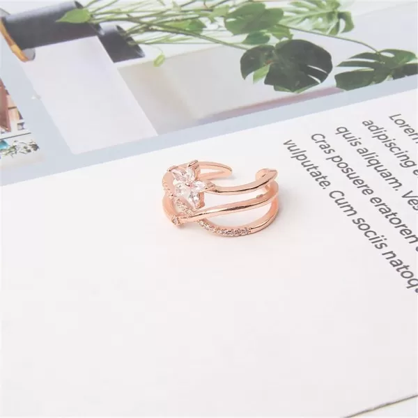 CZ Flower Engagement Ring for Women Girls Statement Rhinestone Daisy Plumeria Layer Overlap Open Band Rings Comfort Fit Wedding Promise Birthday Christmas Jewelry Gift for Bridal Sister Friend Size78CZ Flower Engagement Ring for Women Girls Statement Rhinestone Daisy Plumeria Layer Overlap Open Band Rings Comfort Fit Wedding Promise Birthday Christmas Jewelry Gift for Bridal Sister Friend Size78