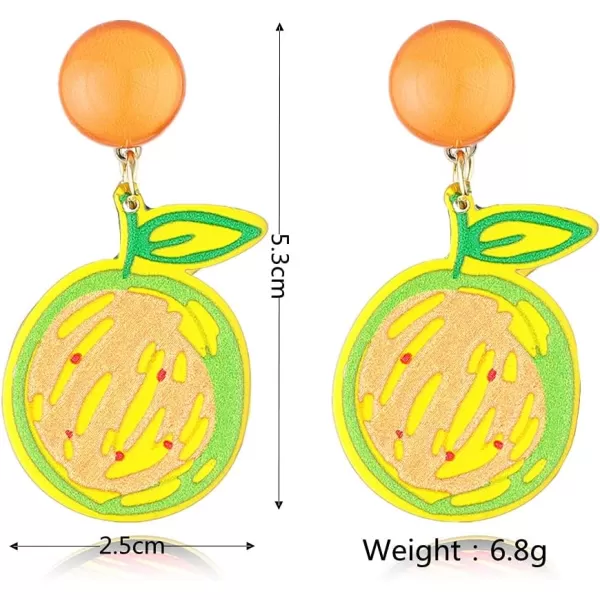 Cute Acrylic Fruit Dangle Earrings for Women Girls Lovely Resin Graffiti Grapefruit Orange Drop Stud Hypoallergenic Lightweight Birthday Party Y2K Jewelry Gift for Daughter NieceCute Acrylic Fruit Dangle Earrings for Women Girls Lovely Resin Graffiti Grapefruit Orange Drop Stud Hypoallergenic Lightweight Birthday Party Y2K Jewelry Gift for Daughter Niece