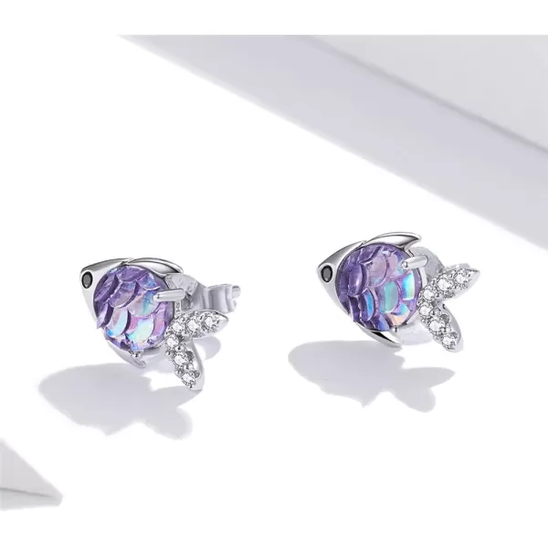 Cute CZ Fish Earrings Studs Hypoallergenic for Women Girls 925 Sterling Silver Cubic Zirconia Nacreous Tiny Small Animal Pet Cartilage Tragus Post Nickel Free Piercing Ear Y2K Jewelry Dainty Gifts for Daughter NieceCute CZ Fish Earrings Studs Hypoallergenic for Women Girls 925 Sterling Silver Cubic Zirconia Nacreous Tiny Small Animal Pet Cartilage Tragus Post Nickel Free Piercing Ear Y2K Jewelry Dainty Gifts for Daughter Niece
