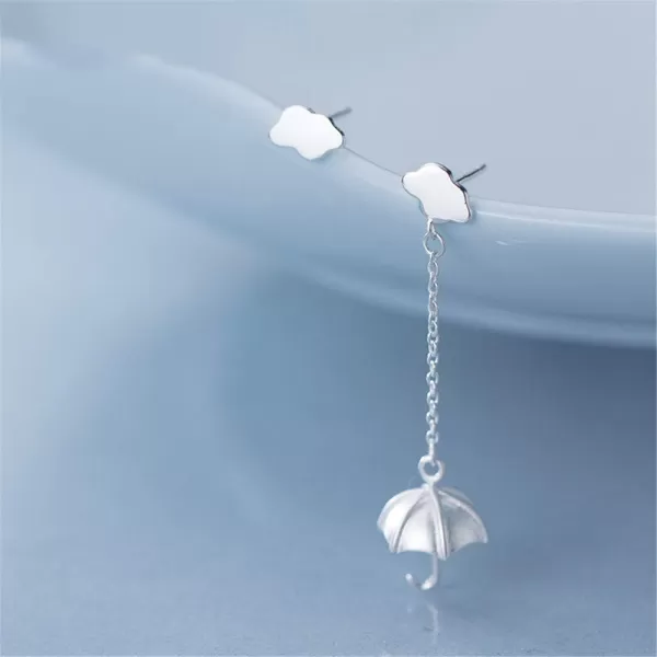 Cute Cloud Umbrella Sterling Silver Small Stud Earrings for Women Teen Girls Hypoallergenic Nickel Free for Piercing Ear Huggie Asymmetrical Dangle Studs Earring Personalized Unique JewelryCute Cloud Umbrella Sterling Silver Small Stud Earrings for Women Teen Girls Hypoallergenic Nickel Free for Piercing Ear Huggie Asymmetrical Dangle Studs Earring Personalized Unique Jewelry