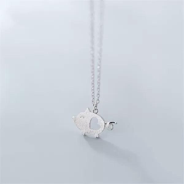 Cute Pig Pendant Necklace 925 Sterling Silver Love Heart Necklaces for Women Teen Girls Nickle Free Animal Pet Adjustable Link Chain Dainty Jewelry Gifts for Daughter NieceCute Pig Pendant Necklace 925 Sterling Silver Love Heart Necklaces for Women Teen Girls Nickle Free Animal Pet Adjustable Link Chain Dainty Jewelry Gifts for Daughter Niece
