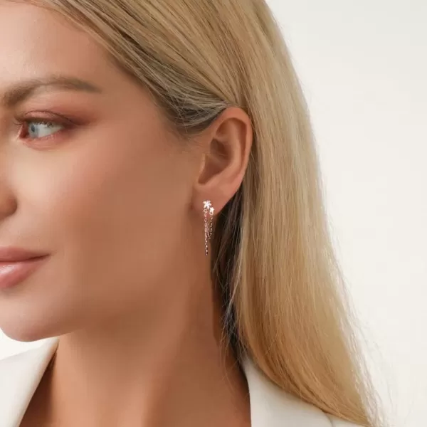 Cute Stars Tassel Earrings 925 Sterling Silver Chain Dangle Drop Earring for Women Girls Hypoallergenic Cubic Zirconia Shooting Star Studs Fashion Exquisite Lightweight Jewelry Gifts ChristmasCute Stars Tassel Earrings 925 Sterling Silver Chain Dangle Drop Earring for Women Girls Hypoallergenic Cubic Zirconia Shooting Star Studs Fashion Exquisite Lightweight Jewelry Gifts Christmas