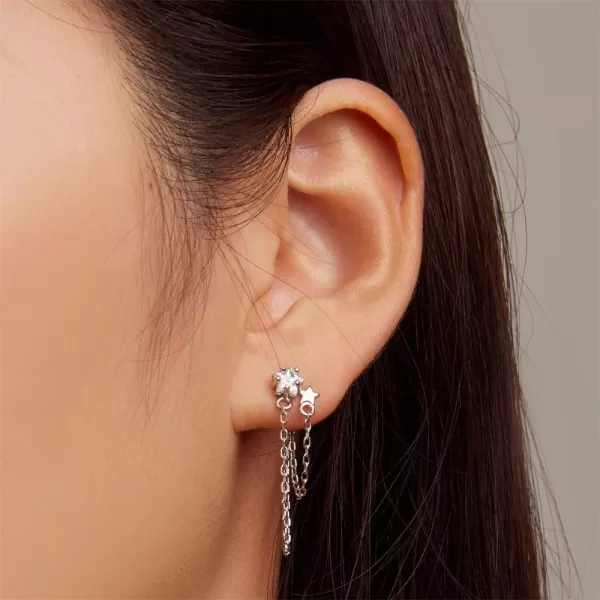 Cute Stars Tassel Earrings 925 Sterling Silver Chain Dangle Drop Earring for Women Girls Hypoallergenic Cubic Zirconia Shooting Star Studs Fashion Exquisite Lightweight Jewelry Gifts ChristmasCute Stars Tassel Earrings 925 Sterling Silver Chain Dangle Drop Earring for Women Girls Hypoallergenic Cubic Zirconia Shooting Star Studs Fashion Exquisite Lightweight Jewelry Gifts Christmas