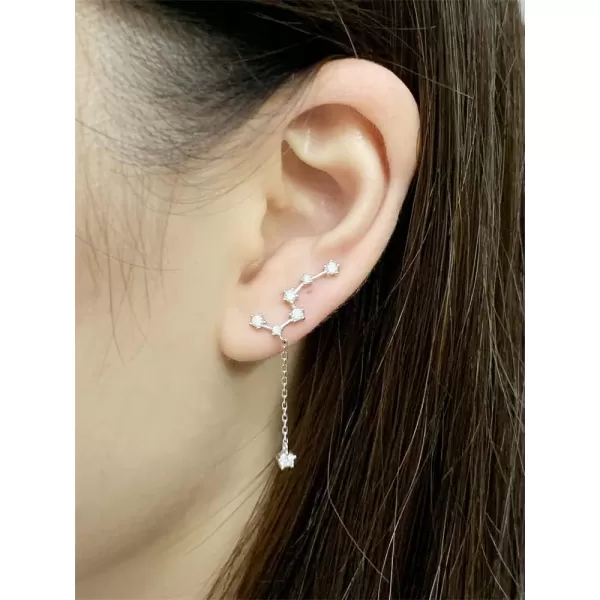 Dainty Star Ear Cuff Crawer Climber Stud Earrings for Women Girls 925 Sterling Silver Cubic Zirconia Big Dipper Tassel Chain Dangle Drop Vine Piercing Hypoallergenic Birthday Wedding Christmas JewelryDainty Star Ear Cuff Crawer Climber Stud Earrings for Women Girls 925 Sterling Silver Cubic Zirconia Big Dipper Tassel Chain Dangle Drop Vine Piercing Hypoallergenic Birthday Wedding Christmas Jewelry