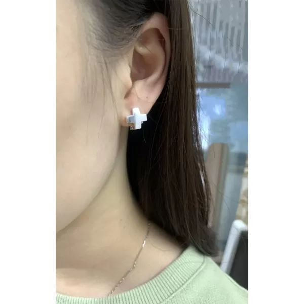 Double Sided Cross Tiny Small Hoop Earrings for Women Girls 925 Sterling Silver Minimalist Crisscross Huggie Hoops Cartilage Earring Hypoallergenic JewelryDouble Sided Cross Tiny Small Hoop Earrings for Women Girls 925 Sterling Silver Minimalist Crisscross Huggie Hoops Cartilage Earring Hypoallergenic Jewelry