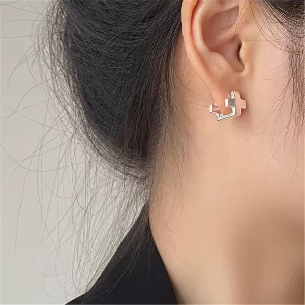 Double Sided Cross Tiny Small Hoop Earrings for Women Girls 925 Sterling Silver Minimalist Crisscross Huggie Hoops Cartilage Earring Hypoallergenic JewelryDouble Sided Cross Tiny Small Hoop Earrings for Women Girls 925 Sterling Silver Minimalist Crisscross Huggie Hoops Cartilage Earring Hypoallergenic Jewelry