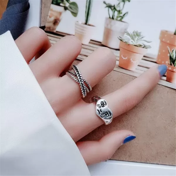 Dtja Broken Heart 925 Sterling Silver Ring for Women Girls Crying Face Statement Expandable Open Finger Ring Adjustable Valentines Birthday Anniversary Jewelry Gifts for Girl FriendDtja Broken Heart 925 Sterling Silver Ring for Women Girls Crying Face Statement Expandable Open Finger Ring Adjustable Valentines Birthday Anniversary Jewelry Gifts for Girl Friend