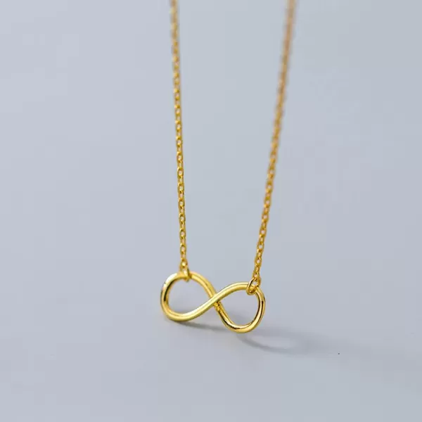 Gold Infinity Love Pendant Necklace for Women Girls 925 Sterling Silver 14K Gold Plated Simple Cute Choker Chain Dainty Wedding Birthday Christmas Jewelry GiftGold Infinity Love Pendant Necklace for Women Girls 925 Sterling Silver 14K Gold Plated Simple Cute Choker Chain Dainty Wedding Birthday Christmas Jewelry Gift