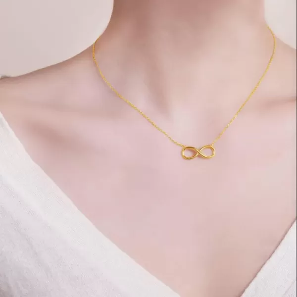 Gold Infinity Love Pendant Necklace for Women Girls 925 Sterling Silver 14K Gold Plated Simple Cute Choker Chain Dainty Wedding Birthday Christmas Jewelry GiftGold Infinity Love Pendant Necklace for Women Girls 925 Sterling Silver 14K Gold Plated Simple Cute Choker Chain Dainty Wedding Birthday Christmas Jewelry Gift