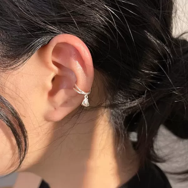 Heart Cuff Huggie Small Hoop Earrings for Women Girls 925 Sterling Silver No Piercing Ear Cartilage Minimalist Love Charms Drop Clipon Open Hoops Earring Cute Birthday Christmas Valentine Jewelry GiftsHeart Cuff Huggie Small Hoop Earrings for Women Girls 925 Sterling Silver No Piercing Ear Cartilage Minimalist Love Charms Drop Clipon Open Hoops Earring Cute Birthday Christmas Valentine Jewelry Gifts