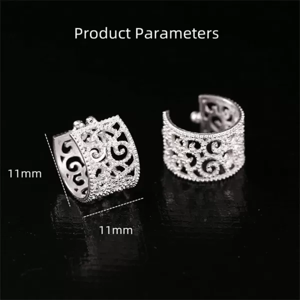 Huggies Filigree Open Hoop Cuff Wrap Earrings for Women Girls 925 Sterling Silver Cute Chunky Wide Texture Cartilage Adjustable Comfortable Fashion Wedding Birthday Christmas Jewelry Dainty GiftsHuggies Filigree Open Hoop Cuff Wrap Earrings for Women Girls 925 Sterling Silver Cute Chunky Wide Texture Cartilage Adjustable Comfortable Fashion Wedding Birthday Christmas Jewelry Dainty Gifts