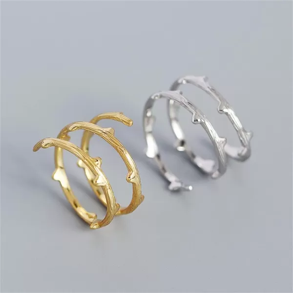 Layered Bamboo 925 Sterling Silver Ring for Women Girls Brushed Leaf Tree Branch Expandable Adjustable Open Finger Statement Stacking Rings Comfort Fit Fashion Christmas Thanksgiving Anniversary Jewelry Gift Size 69Layered Bamboo 925 Sterling Silver Ring for Women Girls Brushed Leaf Tree Branch Expandable Adjustable Open Finger Statement Stacking Rings Comfort Fit Fashion Christmas Thanksgiving Anniversary Jewelry Gift Size 69