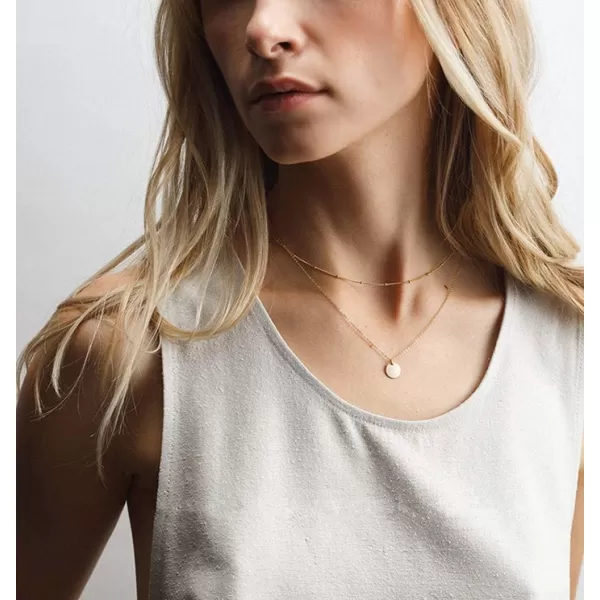 Layered Disc Pendant Choker Necklace for Women Girls 925 Sterling Silver Dainty Full Moon Circle Coin Collar TwoDouble Chain Fashion Y Jewelry Best Gifts Box Birthday Wedding 14k Gold PlatedLayered Disc Pendant Choker Necklace for Women Girls 925 Sterling Silver Dainty Full Moon Circle Coin Collar TwoDouble Chain Fashion Y Jewelry Best Gifts Box Birthday Wedding 14k Gold Plated