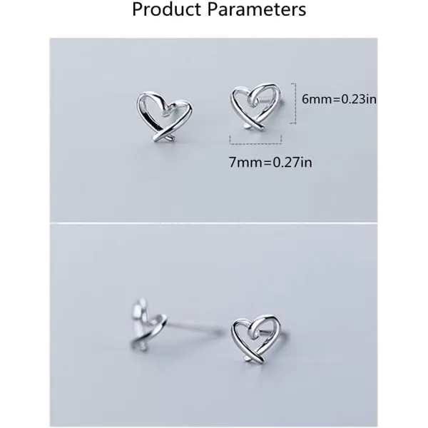 Minimalist Heart Sterling Silver Earrings for Women Girls Teens Charm Hollow Love Hearted Stud Tiny Small Cartilage Tragus Post Pin Hypoallergenic Pierced Ear Christmas Birthday Halloween Thanksgiving Jewelry GiftsMinimalist Heart Sterling Silver Earrings for Women Girls Teens Charm Hollow Love Hearted Stud Tiny Small Cartilage Tragus Post Pin Hypoallergenic Pierced Ear Christmas Birthday Halloween Thanksgiving Jewelry Gifts