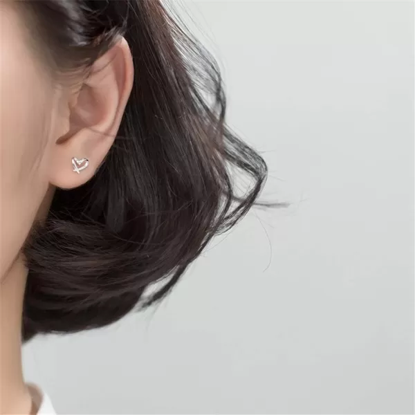 Minimalist Heart Sterling Silver Earrings for Women Girls Teens Charm Hollow Love Hearted Stud Tiny Small Cartilage Tragus Post Pin Hypoallergenic Pierced Ear Christmas Birthday Halloween Thanksgiving Jewelry GiftsMinimalist Heart Sterling Silver Earrings for Women Girls Teens Charm Hollow Love Hearted Stud Tiny Small Cartilage Tragus Post Pin Hypoallergenic Pierced Ear Christmas Birthday Halloween Thanksgiving Jewelry Gifts