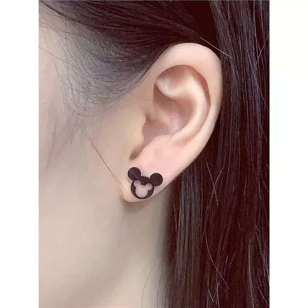 Minimalist Mouse Small Stud Earrings for Women Teen Girls Stainless Steel Hypoallergenic Cute Silhouette Buttton Studs Cartilage Tragus Post Fashion Punk Birthday Christmas Halloween Jewelry Gifts Hollow BlackMinimalist Mouse Small Stud Earrings for Women Teen Girls Stainless Steel Hypoallergenic Cute Silhouette Buttton Studs Cartilage Tragus Post Fashion Punk Birthday Christmas Halloween Jewelry Gifts Hollow Black