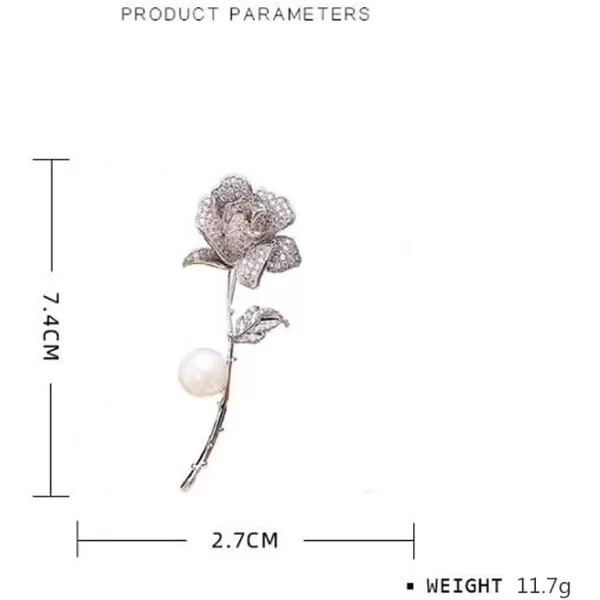 Rhinestone Flower Brooch Pin for Women Girls Fashion Dainty Crystal CZ Vintage Imitation Pearl Brooch Lapel Pin Dress Suit Accessories Jewelry Christmas Winter Birthday Holiday Unisex GiftsRhinestone Flower Brooch Pin for Women Girls Fashion Dainty Crystal CZ Vintage Imitation Pearl Brooch Lapel Pin Dress Suit Accessories Jewelry Christmas Winter Birthday Holiday Unisex Gifts