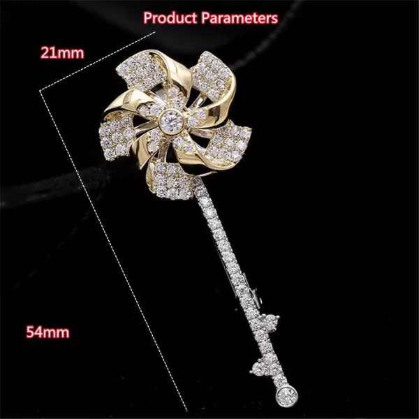 Rhinestone Windmill Brooch Pin for Women Men Fashion Crystal Delicate Lucky Fidget Lapel Pins Elegant Dress Accessories Jewelry Gift Box Wedding Birthday HolidayRhinestone Windmill Brooch Pin for Women Men Fashion Crystal Delicate Lucky Fidget Lapel Pins Elegant Dress Accessories Jewelry Gift Box Wedding Birthday Holiday