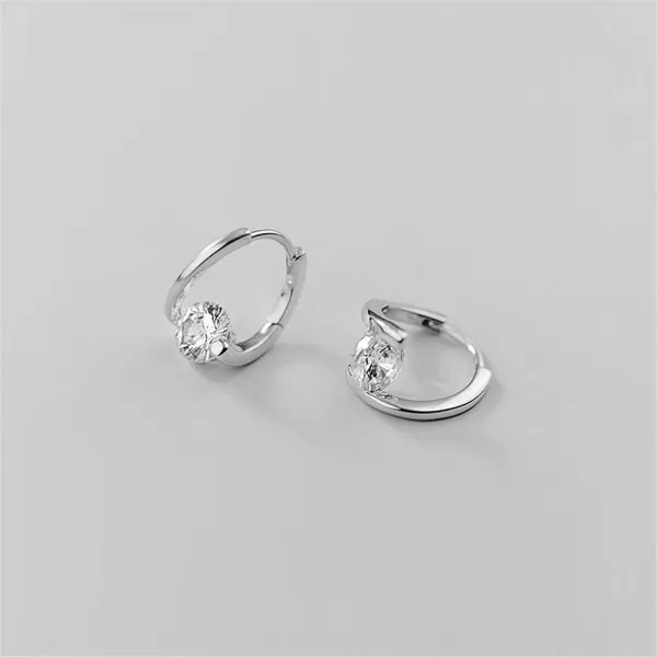 Round CZ Huggie Hoop Earrings for Women Girls 925 Sterling Silver Hypoallergenic Circle Cubic Zirconia Small Hoops Cartilage Fashion Dainty Birthday Wedding Jewelry Gifts for HerRound CZ Huggie Hoop Earrings for Women Girls 925 Sterling Silver Hypoallergenic Circle Cubic Zirconia Small Hoops Cartilage Fashion Dainty Birthday Wedding Jewelry Gifts for Her