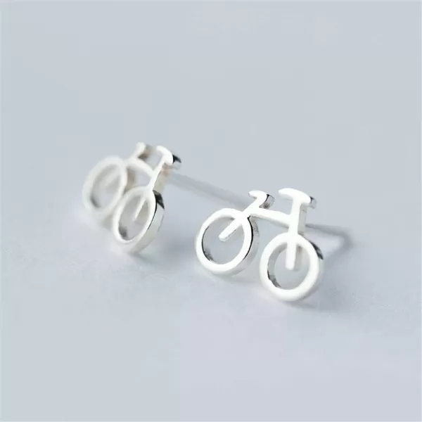 Small Bicycle Studs Earrings for Women Girls 925 Sterling Silver Cartilage Tragus Cute Bike Tiny Unique Safety Pin Earrings Hypoallergenic Post Fashion Personalized Unisex Jewerly Gift for Best FriendSmall Bicycle Studs Earrings for Women Girls 925 Sterling Silver Cartilage Tragus Cute Bike Tiny Unique Safety Pin Earrings Hypoallergenic Post Fashion Personalized Unisex Jewerly Gift for Best Friend