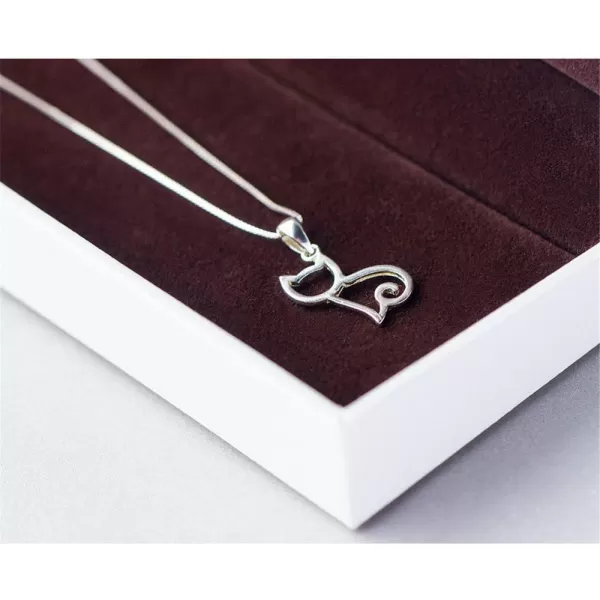 Sterling Silver Cat Necklace for Women Teen Girls Hypoallergenic Cute Animal Pet Hollow Kitten Pendant Necklaces Adjustable 18 Box Chain Dainty Jewelry for Daughter NieceSterling Silver Cat Necklace for Women Teen Girls Hypoallergenic Cute Animal Pet Hollow Kitten Pendant Necklaces Adjustable 18 Box Chain Dainty Jewelry for Daughter Niece