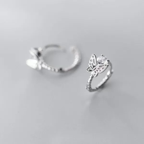 Tiny Filigree Butterfly Twisted Hoop Earrings for Women Teen Girls S925 Sterling Silver Charms Solitaire CZ Crystal Diamond Round Screw Thread Dangle Cuff Cartilage Earrings Hypoallergenic Huggie GiftTiny Filigree Butterfly Twisted Hoop Earrings for Women Teen Girls S925 Sterling Silver Charms Solitaire CZ Crystal Diamond Round Screw Thread Dangle Cuff Cartilage Earrings Hypoallergenic Huggie Gift