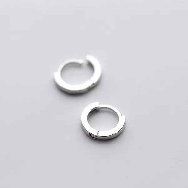 Tiny Small Hoop Sleeper Earrings 925 Sterling Silver with 18K White Gold Plated for Women Men Girls Cartilage Sensitive Ears Dainty Huggie HoopsTiny Small Hoop Sleeper Earrings 925 Sterling Silver with 18K White Gold Plated for Women Men Girls Cartilage Sensitive Ears Dainty Huggie Hoops